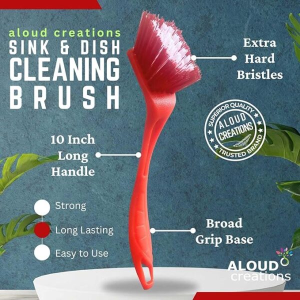 Sink Brush-10in- 3Pc